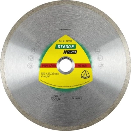 Алмазный диск KLINGSPOR 100X1,6X22,23/16/GR/7/S/DT/SUPRA/DT600F