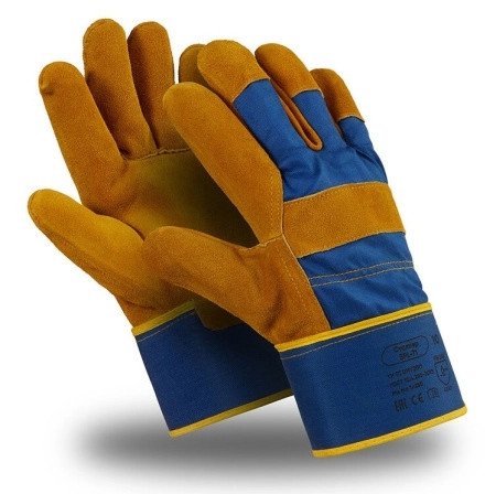 фото перчатки manipula specialist® сталкер (спилок/ткань+интерлок), spl-71/mg-291