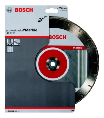 Круг алмазный BOSCH STANDARD FOR MARBLE (2608602283) Ф230х22мм по кирпичу