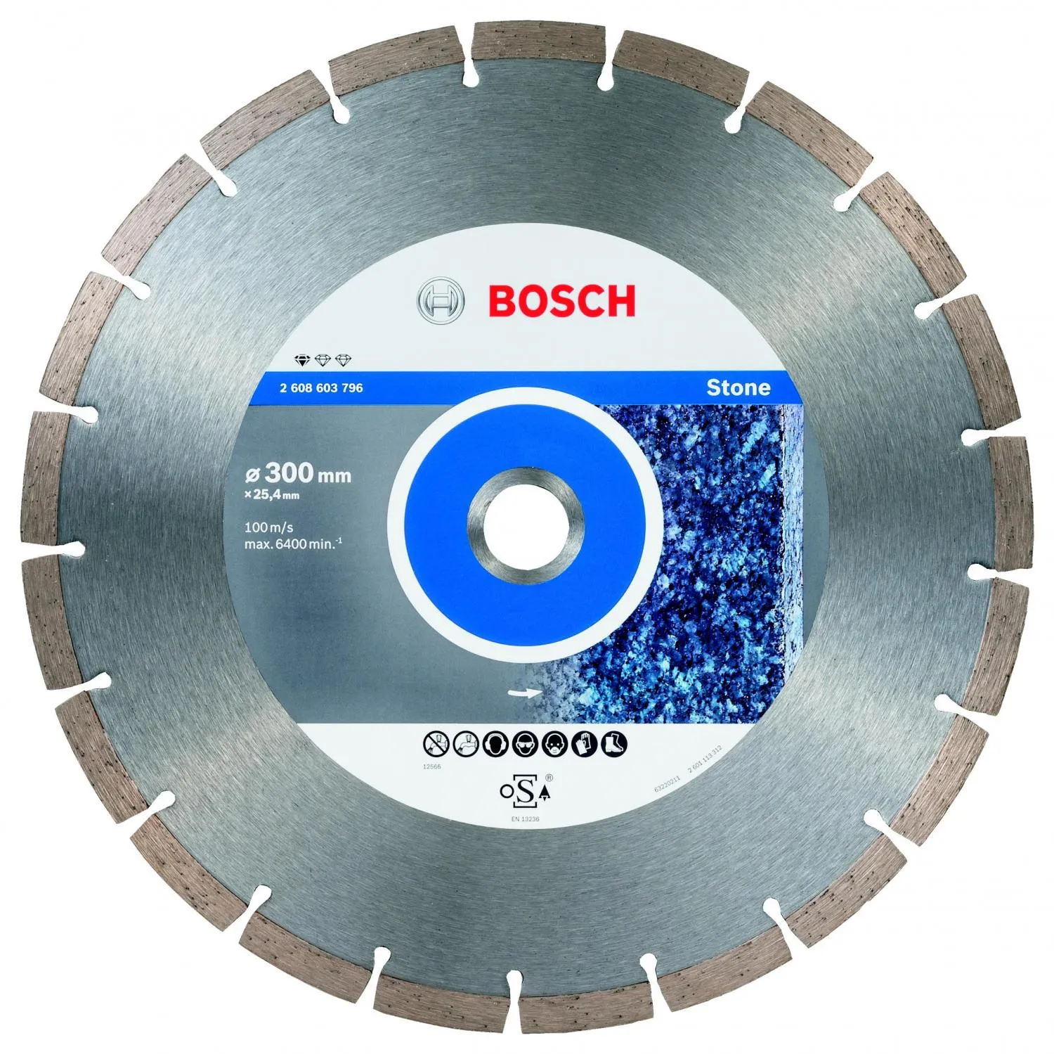 Круг алмазный BOSCH STANDARD FOR STONE (2608603796) Ф300х25.4мм по камню